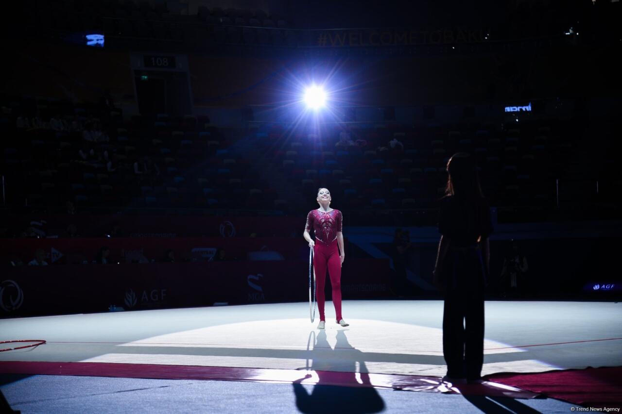 Bakıda keçirilən bədii gimnastika üzrə Avropa kubokunun üçüncü günündə növbəti qaliblər mükafatlandırılıb