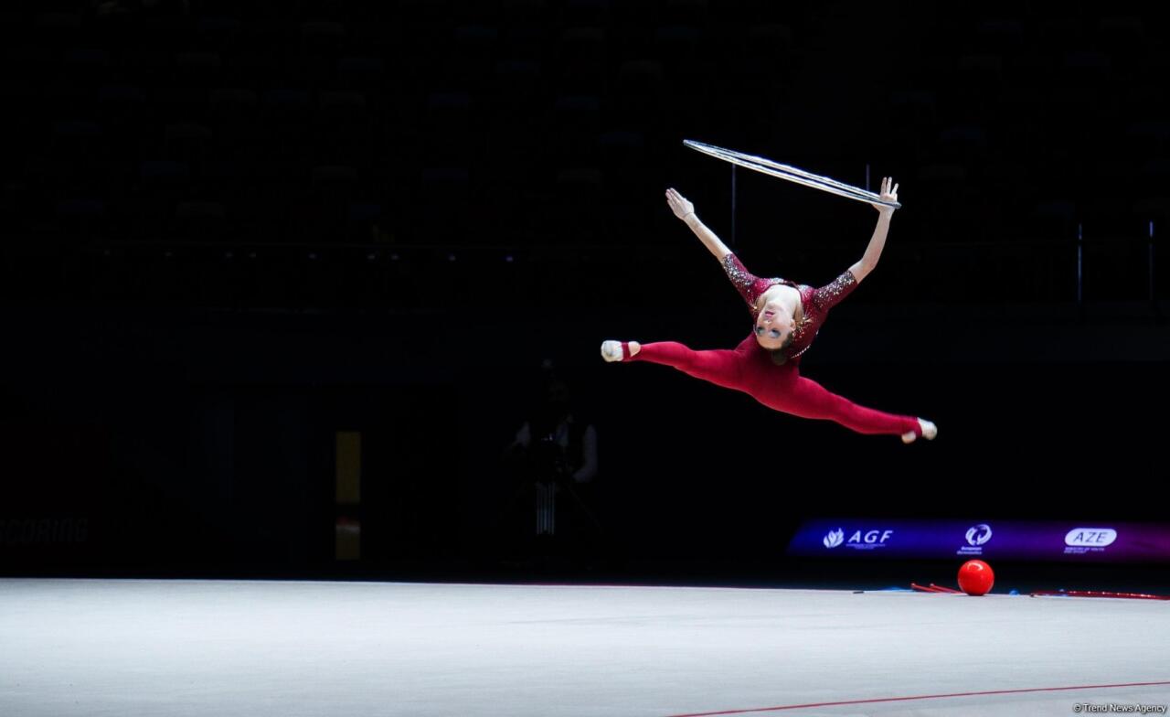 Bakıda keçirilən bədii gimnastika üzrə Avropa kubokunun üçüncü günündə növbəti qaliblər mükafatlandırılıb