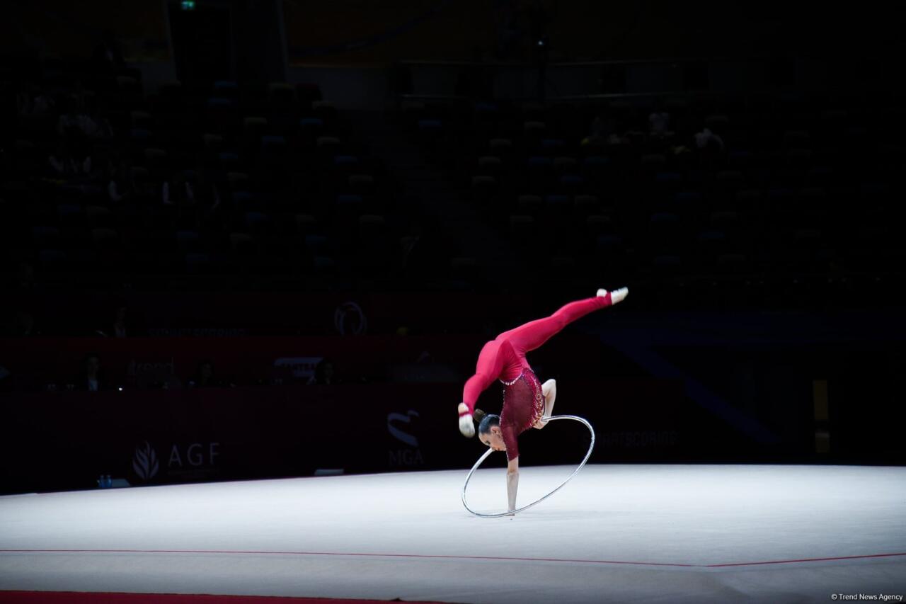 Bakıda keçirilən bədii gimnastika üzrə Avropa kubokunun üçüncü günündə növbəti qaliblər mükafatlandırılıb