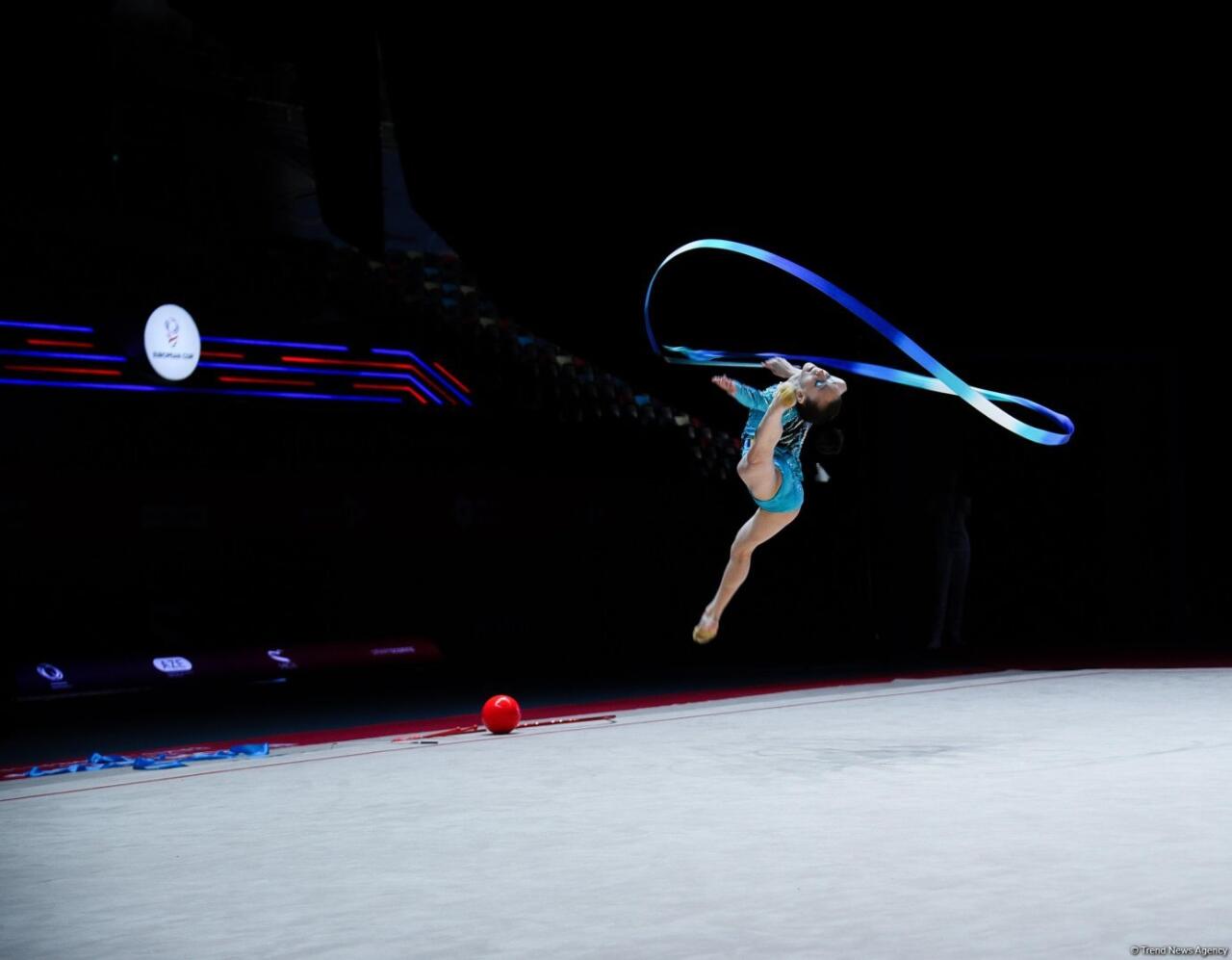 Bakıda keçirilən bədii gimnastika üzrə Avropa kubokunun üçüncü günündə növbəti qaliblər mükafatlandırılıb