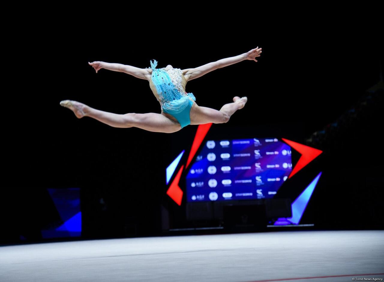 Bakıda keçirilən bədii gimnastika üzrə Avropa kubokunun üçüncü günündə növbəti qaliblər mükafatlandırılıb