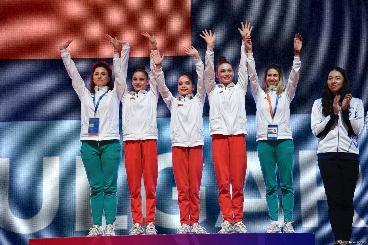 Bakıda keçirilən bədii gimnastika üzrə Avropa kubokunun üçüncü günündə növbəti qaliblər mükafatlandırılıb