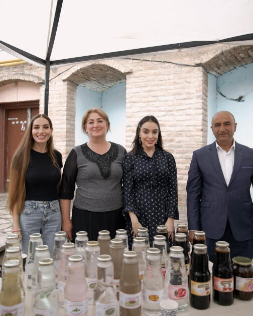Heydər Əliyev Fondunun vitse-prezidenti Leyla Əliyeva və Bakı Media Mərkəzinin rəhbəri Arzu Əliyevanın Naxçıvan səfəri Ordubad rayonunda davam edib