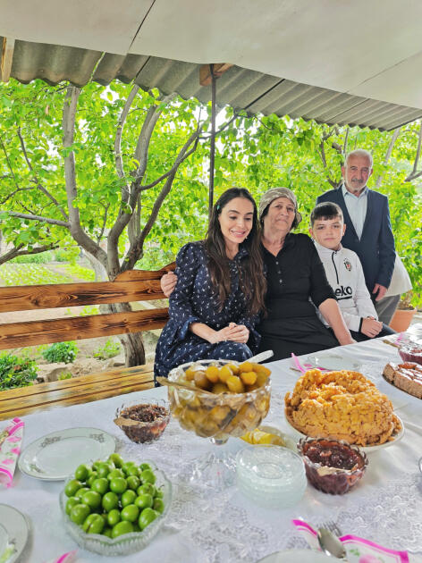 Heydər Əliyev Fondunun vitse-prezidenti Leyla Əliyeva və Bakı Media Mərkəzinin rəhbəri Arzu Əliyevanın Naxçıvan səfəri Ordubad rayonunda davam edib