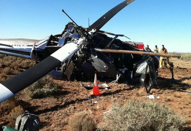 Çində helikopter qəzaya uğrayıb, ölən və yaralananlar var