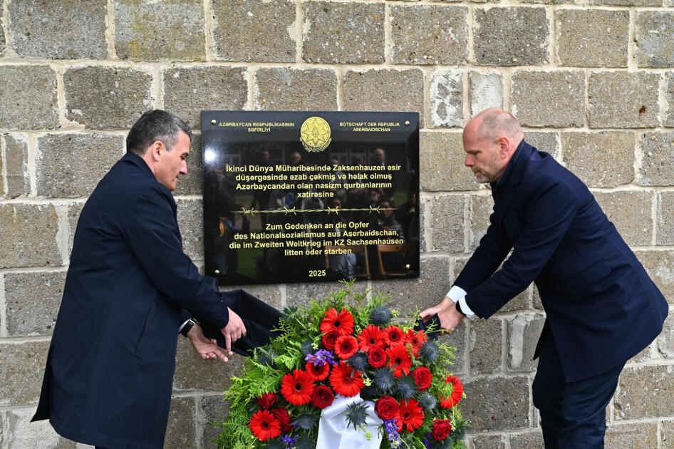 В Германии установлена табличка в память об азербайджанских узниках