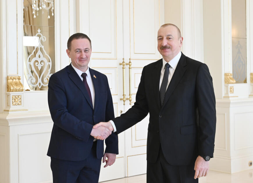 Президент Ильхам Алиев принял премьер-министра Беларуси