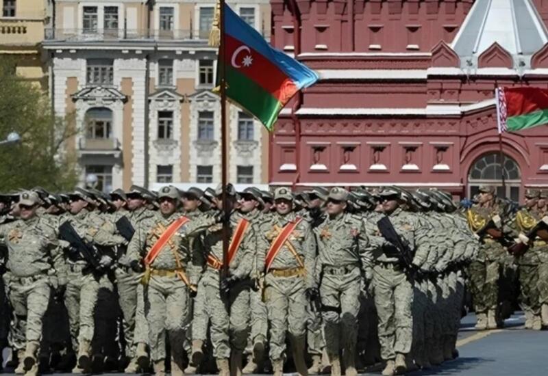 Азербайджанские военные на репетиции парада в Москве
