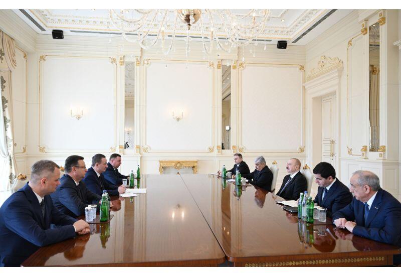 Президент Ильхам Алиев принял премьер-министра Беларуси