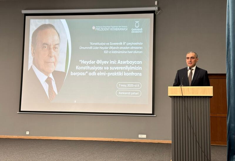 Xankəndidə “Heydər Əliyev irsi: Azərbaycan konstitusiyası və suverenliyimizin bərpası” adlı elmi-praktiki konfrans keçirilir