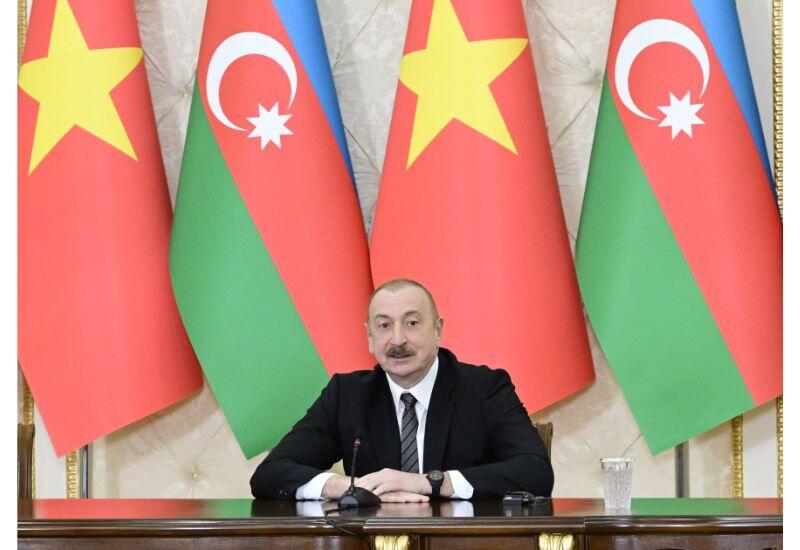 Prezident İlham Əliyev: Bu səfər Vyetnam-Azərbaycan əlaqələrinin inkişafı üçün mühüm əhəmiyyət daşıyır