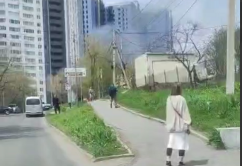 В России сгорел электромобиль