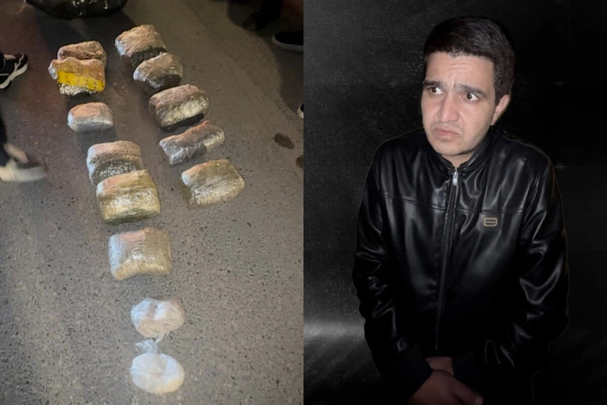 В Абшероне задержан наркокурьер с крупной партией героина и марихуаны