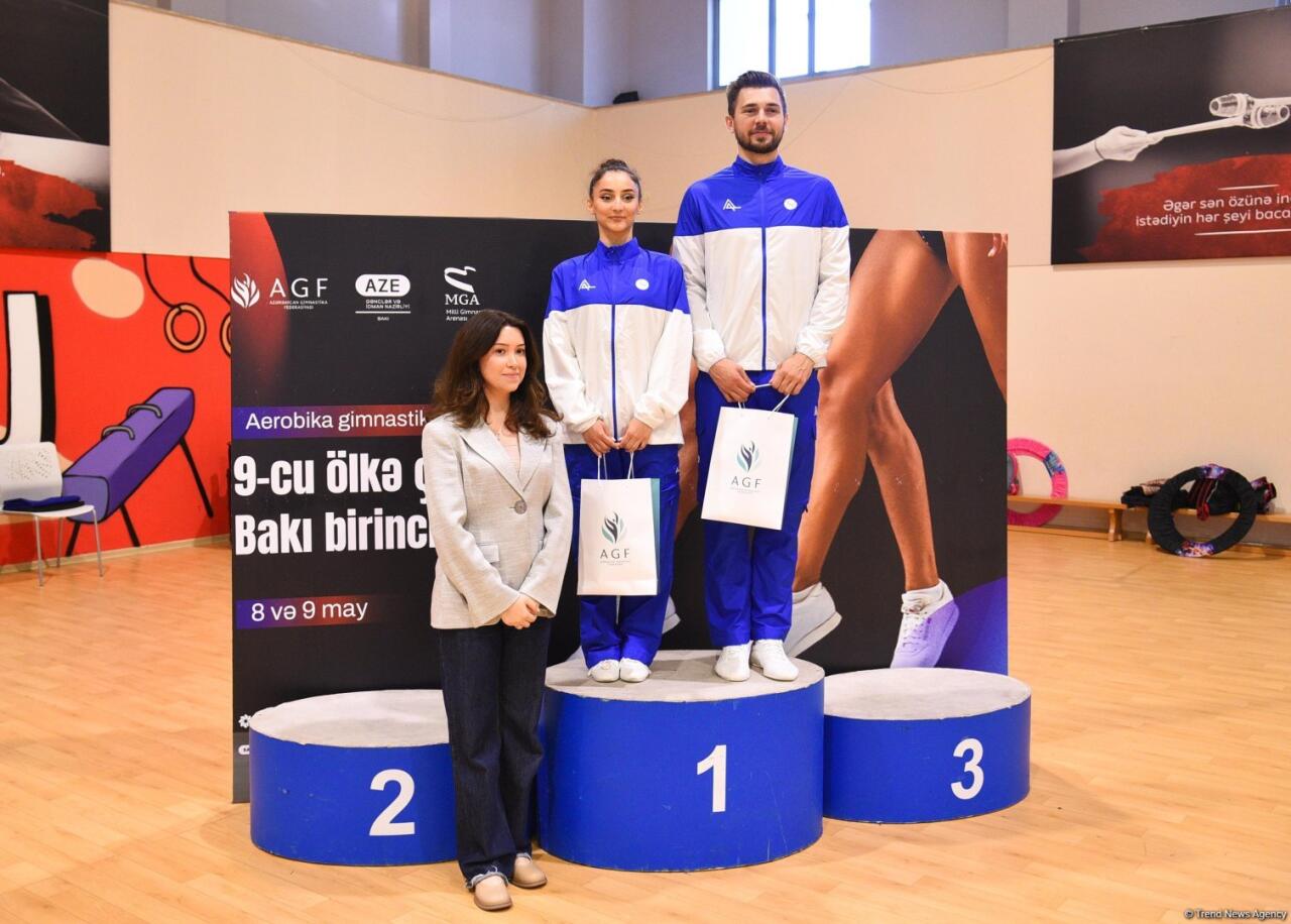 Награждены победители 9-го чемпионата страны и Первенства Баку по аэробной гимнастике