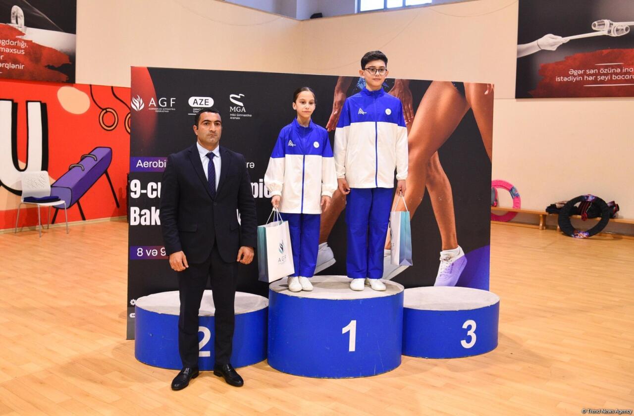 Награждены победители 9-го чемпионата страны и Первенства Баку по аэробной гимнастике