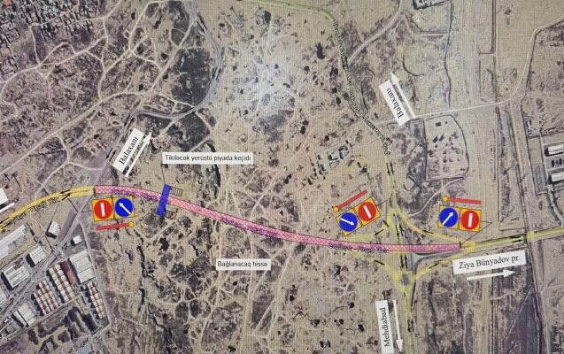 Yeni açılmış yolda hərəkət məhdudlaşıdırılır