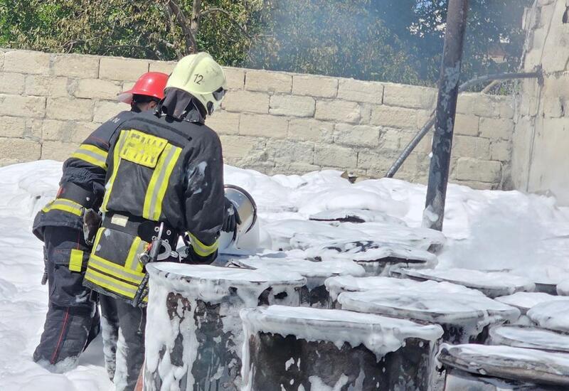 Abşeronda sexdəki yanğın söndürülüb