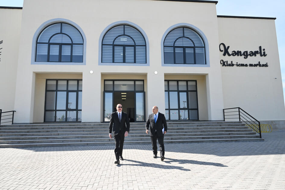 Prezident İlham Əliyev Ağdam rayonunun Kəngərli kəndinin birinci mərhələsinin açılışında iştirak edib