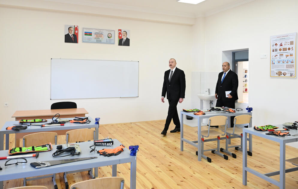 Prezident İlham Əliyev Ağdam rayonunun Kəngərli kəndinin birinci mərhələsinin açılışında iştirak edib