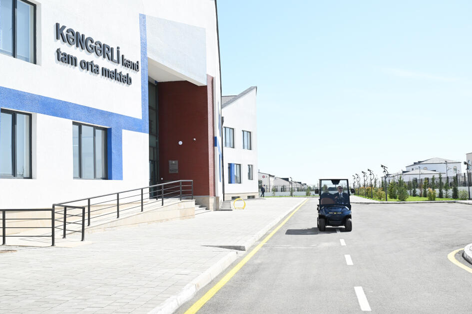 Prezident İlham Əliyev Ağdam rayonunun Kəngərli kəndinin birinci mərhələsinin açılışında iştirak edib