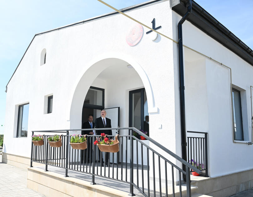 Prezident İlham Əliyev Ağdam rayonunun Kəngərli kəndinin birinci mərhələsinin açılışında iştirak edib