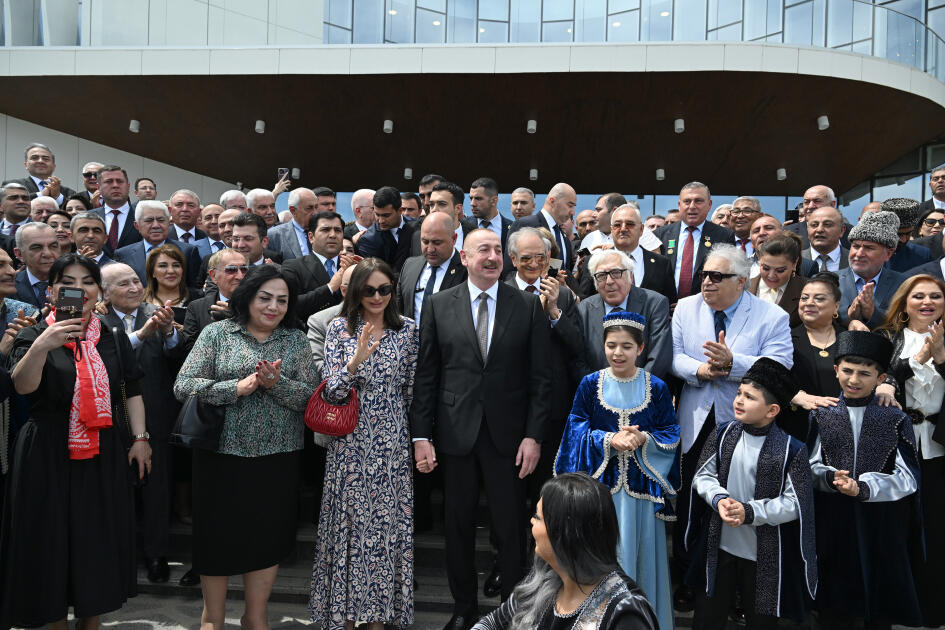 Prezident İlham Əliyev və birinci xanım Mehriban Əliyeva Ağdam Muğam Mərkəzinin açılışında iştirak ediblər