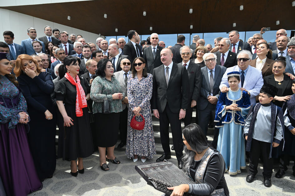 Prezident İlham Əliyev və birinci xanım Mehriban Əliyeva Ağdam Muğam Mərkəzinin açılışında iştirak ediblər