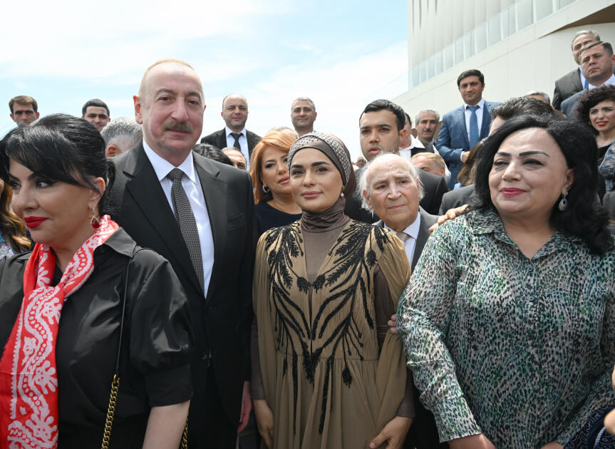 Prezident İlham Əliyev və birinci xanım Mehriban Əliyeva Ağdam Muğam Mərkəzinin açılışında iştirak ediblər