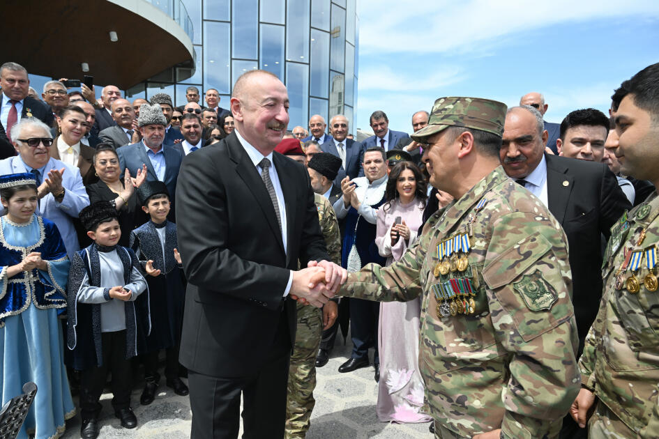 Prezident İlham Əliyev və birinci xanım Mehriban Əliyeva Ağdam Muğam Mərkəzinin açılışında iştirak ediblər