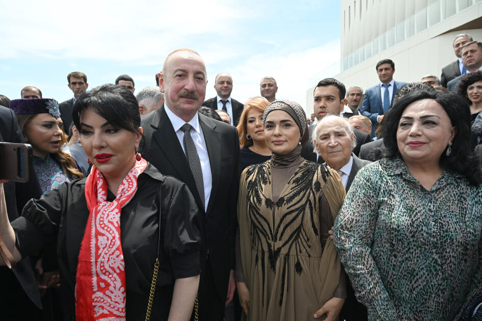 Prezident İlham Əliyev və birinci xanım Mehriban Əliyeva Ağdam Muğam Mərkəzinin açılışında iştirak ediblər