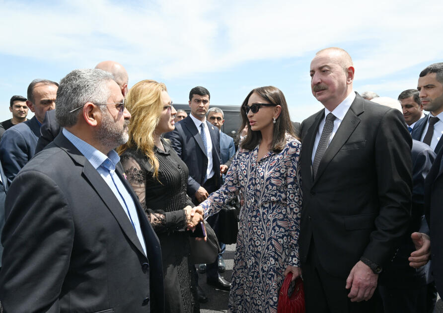 Prezident İlham Əliyev və birinci xanım Mehriban Əliyeva Ağdam Muğam Mərkəzinin açılışında iştirak ediblər