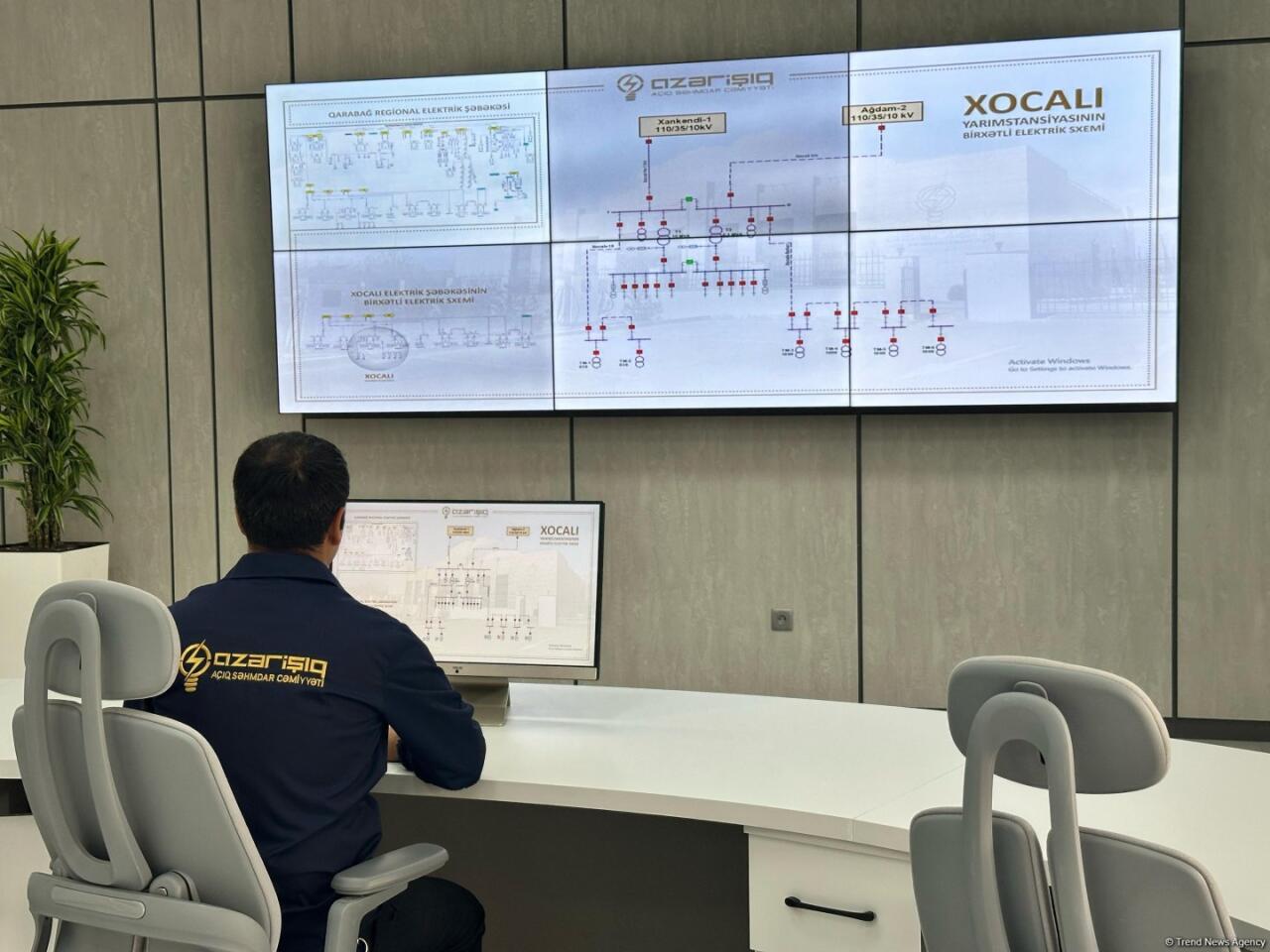 Подстанция «Ходжалы» оборудована цифровыми системами нового поколения