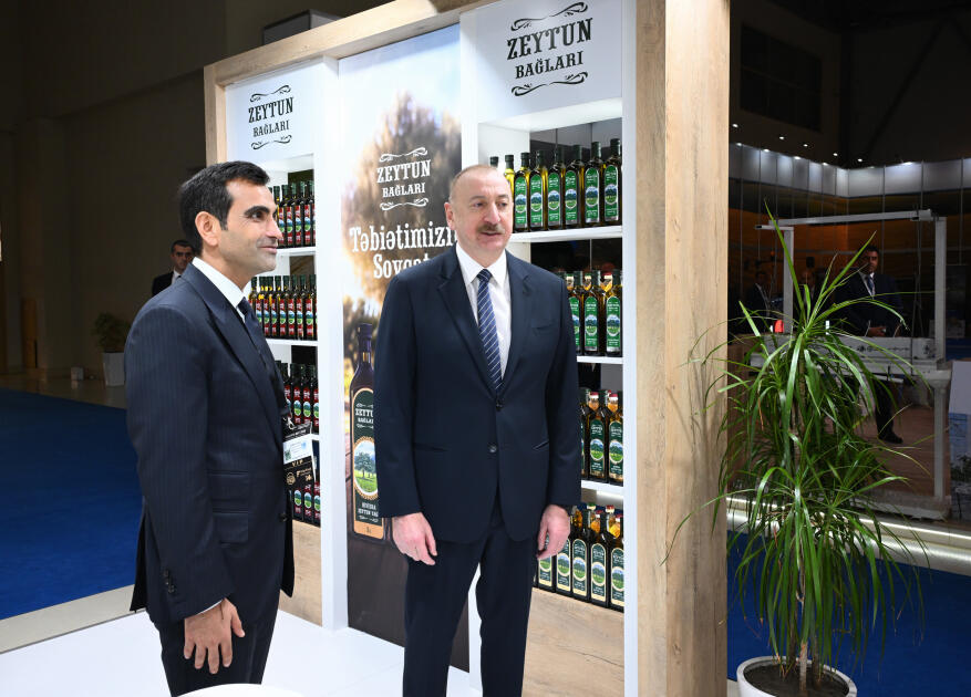 Prezident İlham Əliyev “InterFood Azerbaijan” və “Caspian Agro” sərgiləri ilə tanış olub