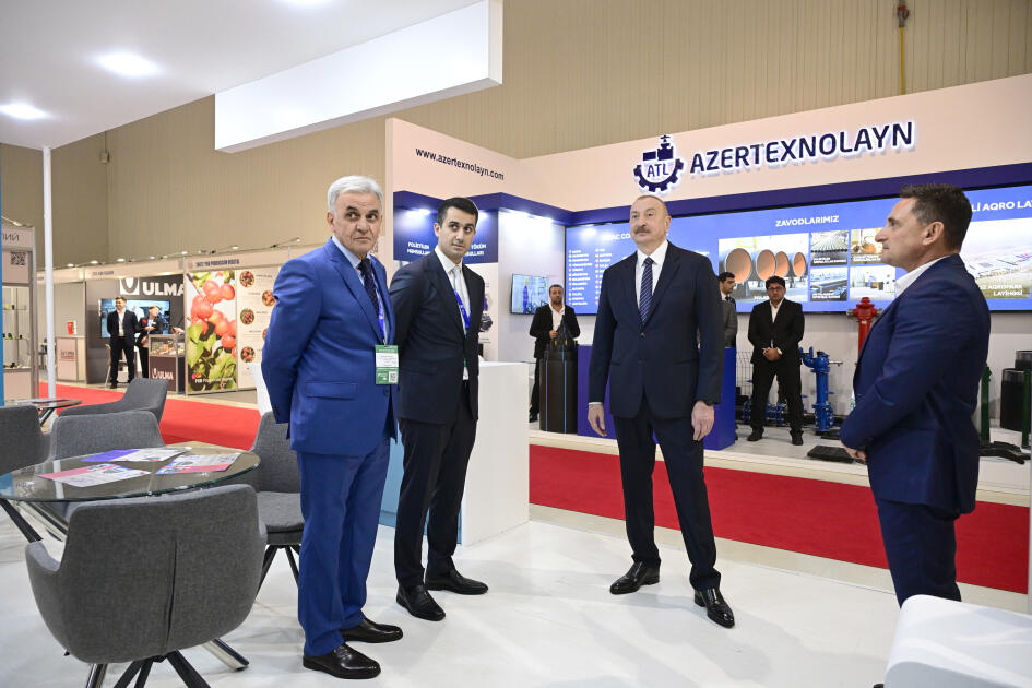 Prezident İlham Əliyev “InterFood Azerbaijan” və “Caspian Agro” sərgiləri ilə tanış olub