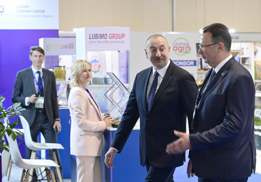 Prezident İlham Əliyev “InterFood Azerbaijan” və “Caspian Agro” sərgiləri ilə tanış olub