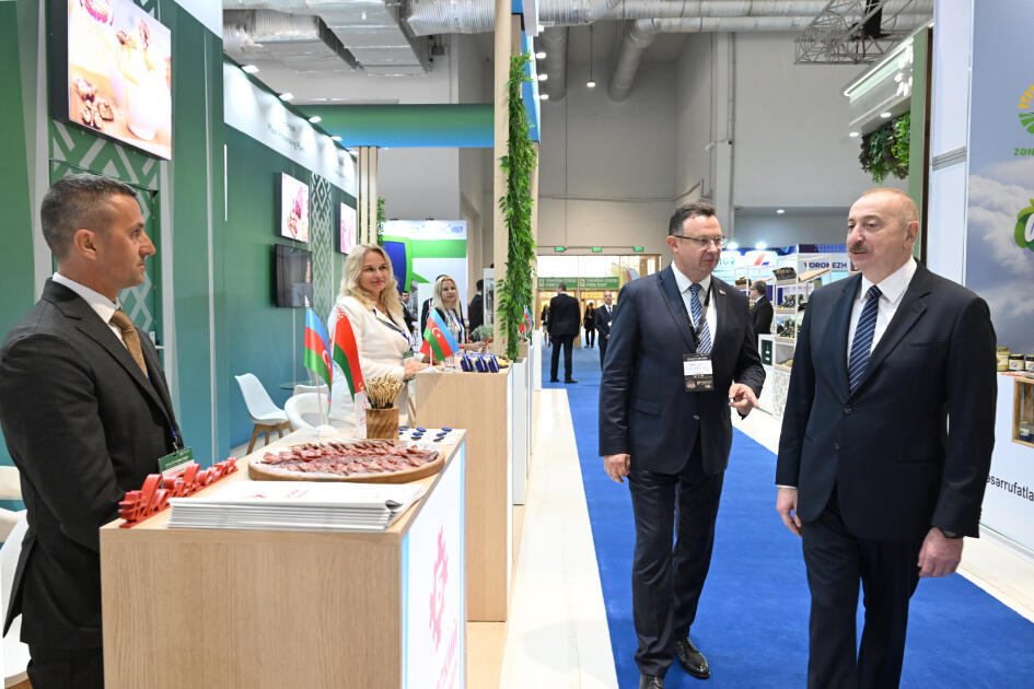Prezident İlham Əliyev “InterFood Azerbaijan” və “Caspian Agro” sərgiləri ilə tanış olub