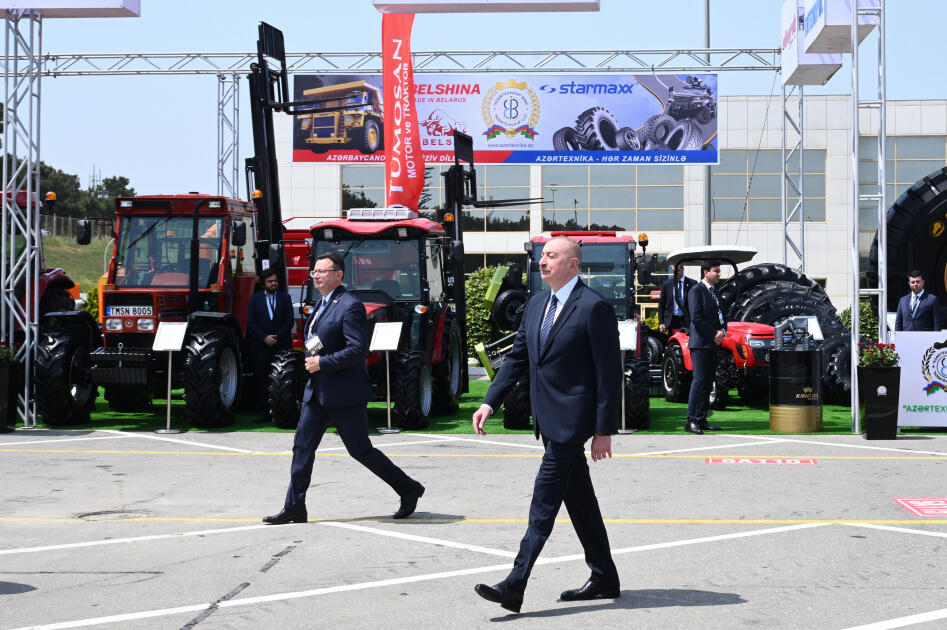 Prezident İlham Əliyev “InterFood Azerbaijan” və “Caspian Agro” sərgiləri ilə tanış olub