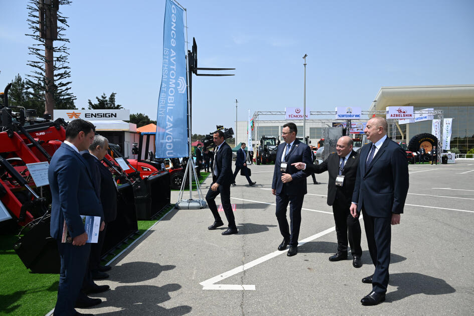 Prezident İlham Əliyev “InterFood Azerbaijan” və “Caspian Agro” sərgiləri ilə tanış olub