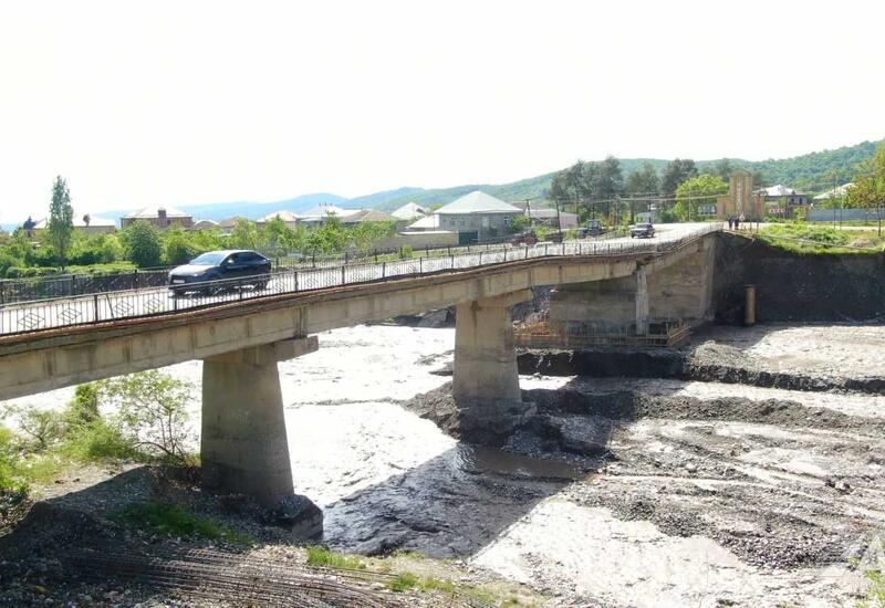 Qəzalı körpünün yerində yenisinin inşasına başlanıldı