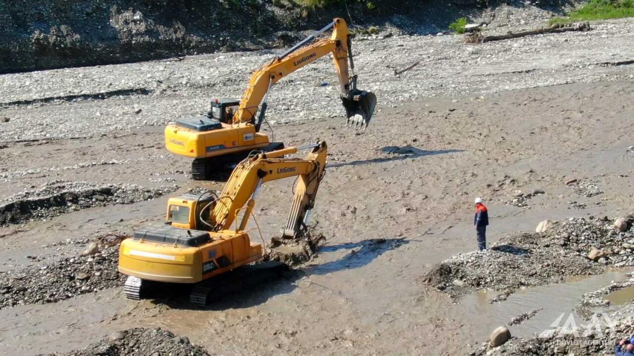 Qəzalı körpünün yerində yenisinin inşasına başlanıldı