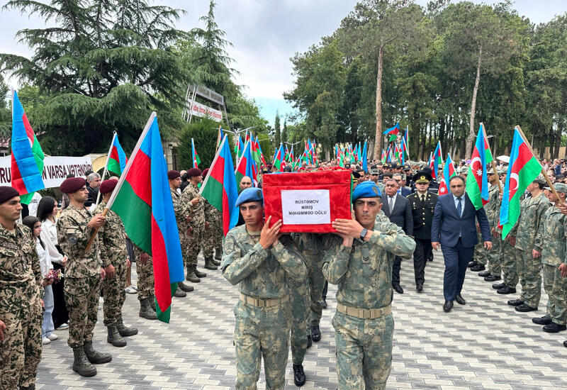 Birinci Qarabağ müharibəsinin şəhidi Ağcabədidə torpağa tapşırılıb