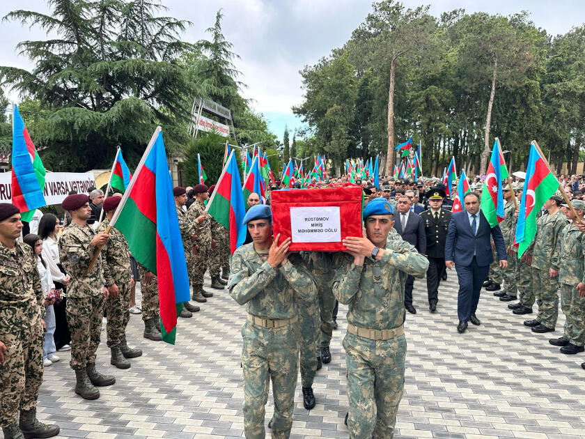 Birinci Qarabağ müharibəsinin şəhidi Ağcabədidə torpağa tapşırılıb