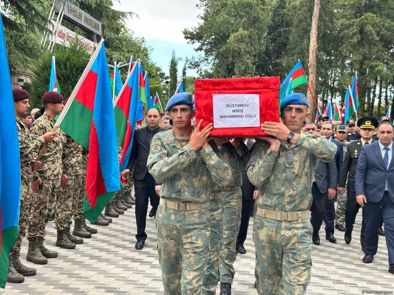 В Агджабеди преданы земле останки шехида Первой Карабахской войны