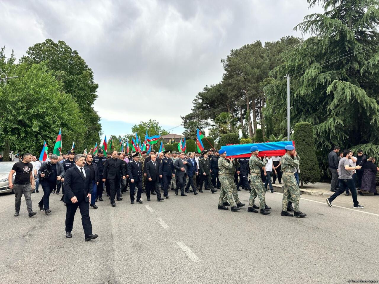 В Агджабеди преданы земле останки шехида Первой Карабахской войны