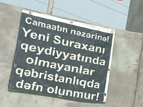 Qeydiyyatı olmayanlara qəbr yeri verilmir
