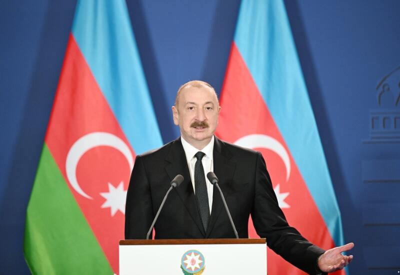 Президент Ильхам Алиев: Венгерская компания начнет работать на азербайджанских нефтяных месторождениях на суше