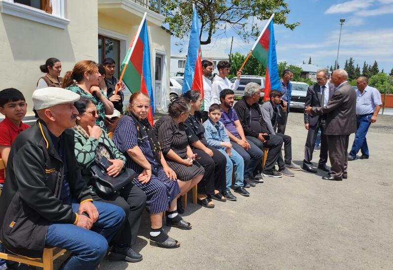 Очередная группа бывших вынужденных переселенцев вернулась в Ходжалы и село Баллыджа