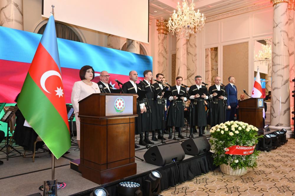 Sahibə Qafarova Gürcüstanın Müstəqillik günü münasibəti ilə keçirilən tədbirdə çıxış edib