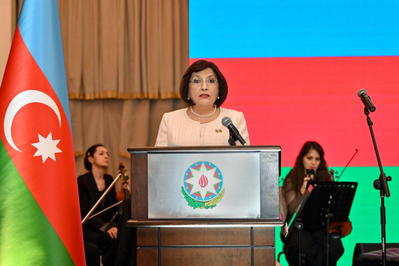 Sahibə Qafarova Gürcüstanın Müstəqillik günü münasibəti ilə keçirilən tədbirdə çıxış edib