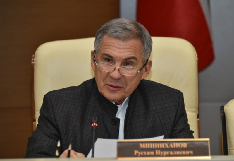Рустам Минниханов поздравил Президента Ильхама Алиева